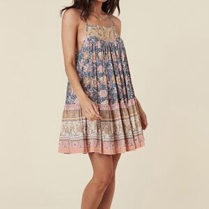 Spell Mossy Strappy Mini Dress